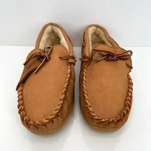 Genuine Moose shearling men’s loafers slippers shoes Amazon.com | Alpine Swiss Men main image 3